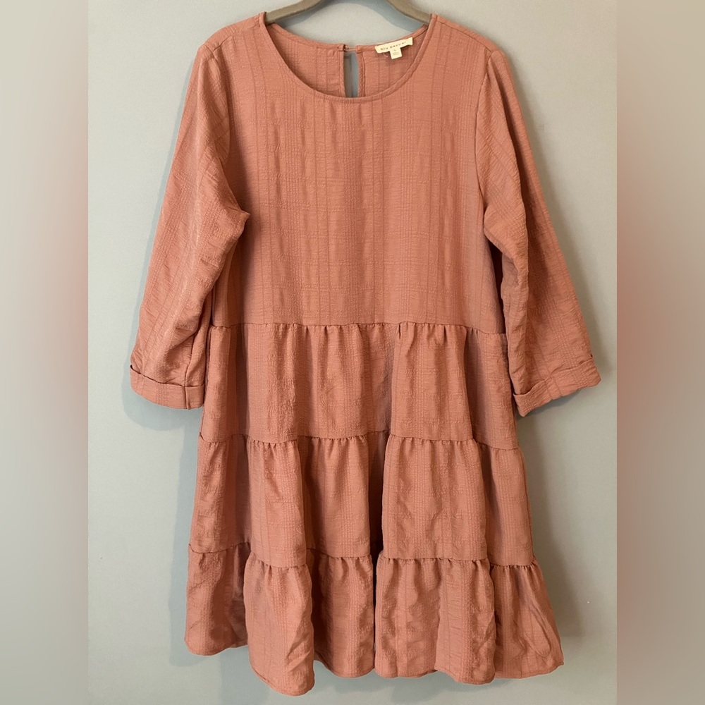 Blu Pepper Kiss Me Textured Dress